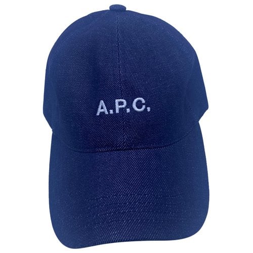 Pre-owned Apc Hat In Blue