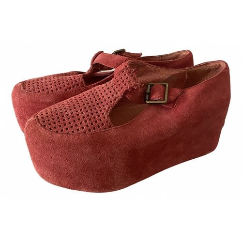 Pre-owned Jeffrey Campbell Mules & Clogs In Red