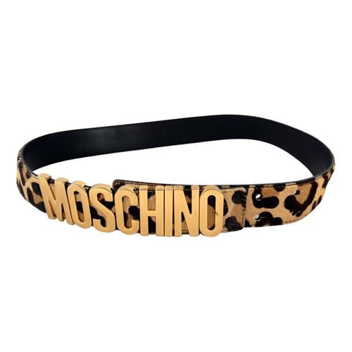 Pre-owned Moschino Belt In Multicolour