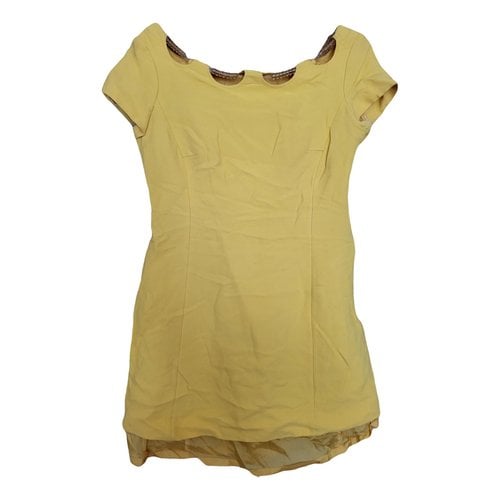 Pre-owned Moschino Cheap And Chic Mini Dress In Yellow