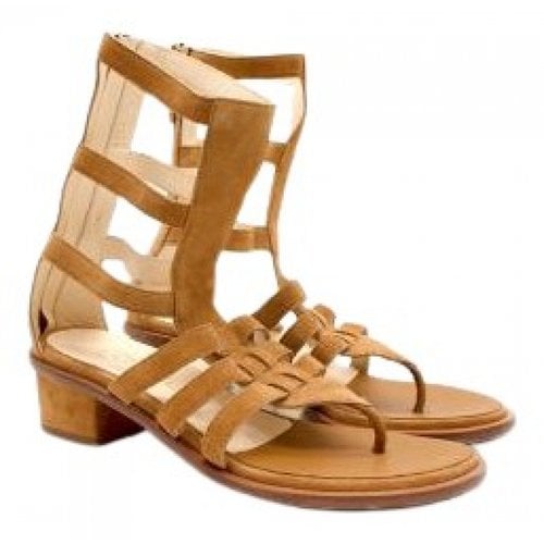 Pre-owned Chanel Sandals In Brown