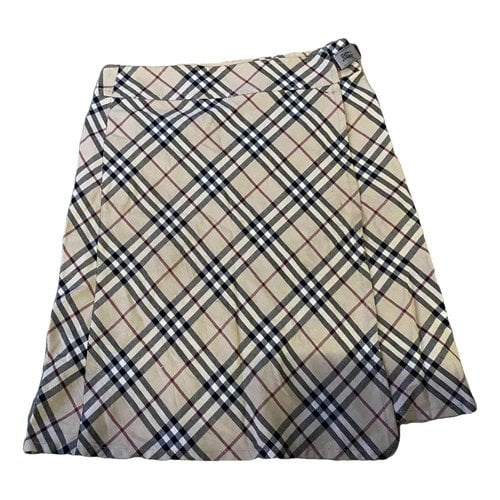 Pre-owned Burberry Mini Skirt In Brown