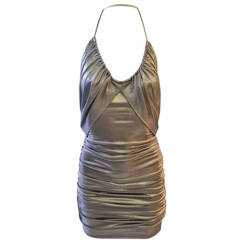 Pre-owned Pinko Mid-length Dress In Silver