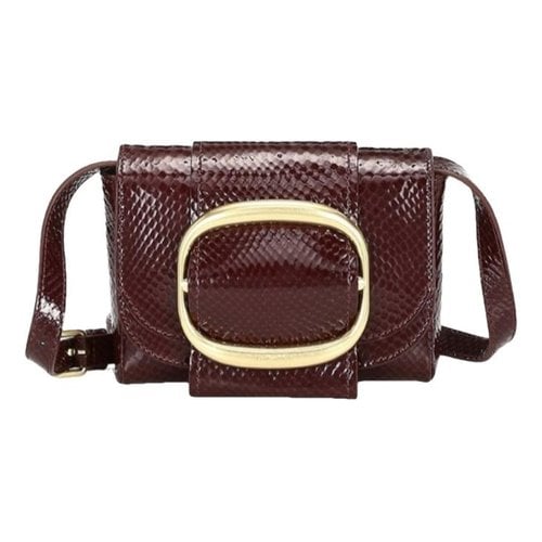Pre-owned See By Chloé Leather Crossbody Bag In Burgundy