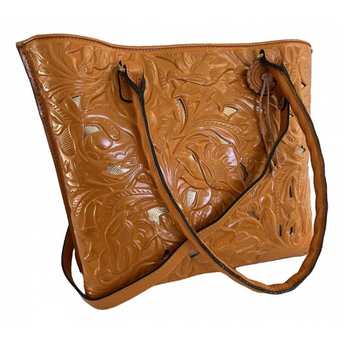 Pre-owned Patricia Nash Leather Handbag In Brown