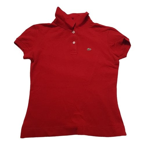 Pre-owned Lacoste Polo In Red