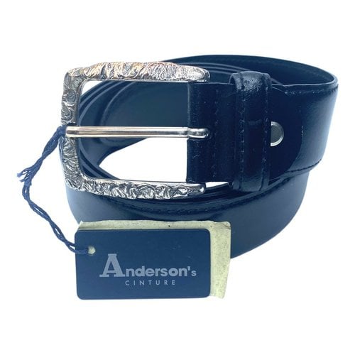 Pre-owned Anderson's Leather Belt In Black