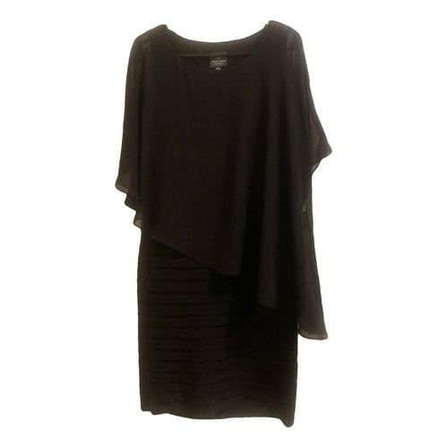 Pre-owned Adrianna Papell Mid-length Dress In Black