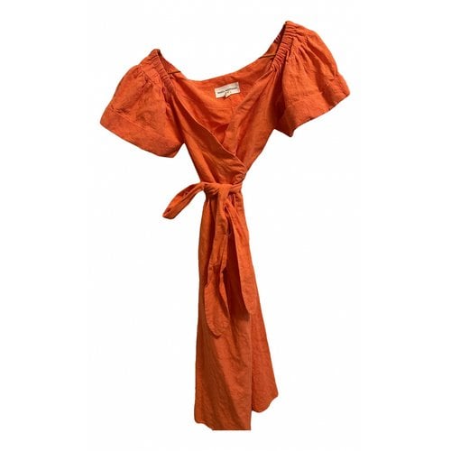 Pre-owned Mara Hoffman Maxi Dress In Orange