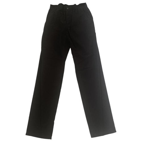 Pre-owned Apc Trousers In Black