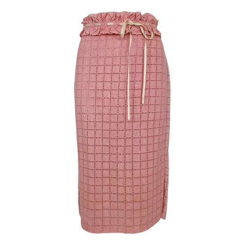 Pre-owned Emanuel Ungaro Skirt In Pink