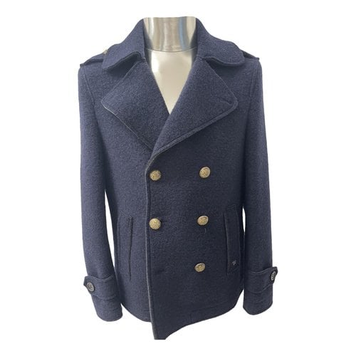 Pre-owned Daniele Alessandrini Wool Jacket In Blue