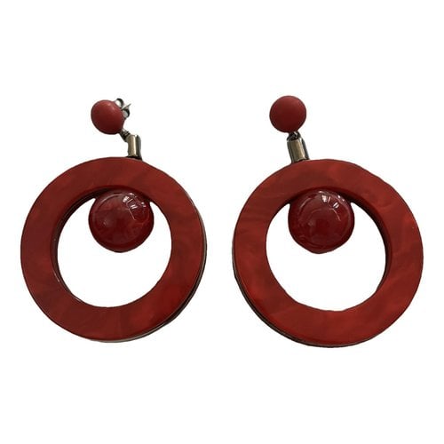 Pre-owned Emporio Armani Earrings In Red