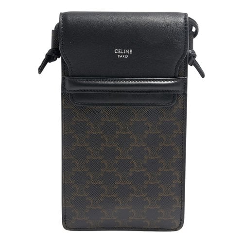 Pre-owned Celine Fabric Purse In Black