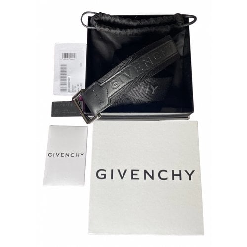 Pre-owned Givenchy Fabric Belt In Black