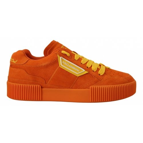 Pre-owned Dolce & Gabbana Trainers In Orange