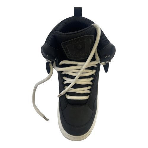 Pre-owned Dsquared2 High Trainers In Black