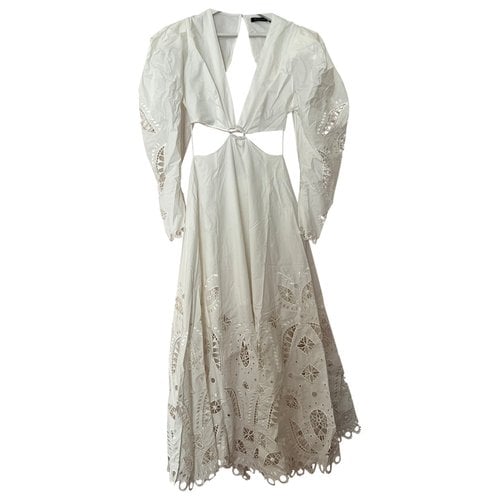 Pre-owned Magali Pascal Maxi Dress In White