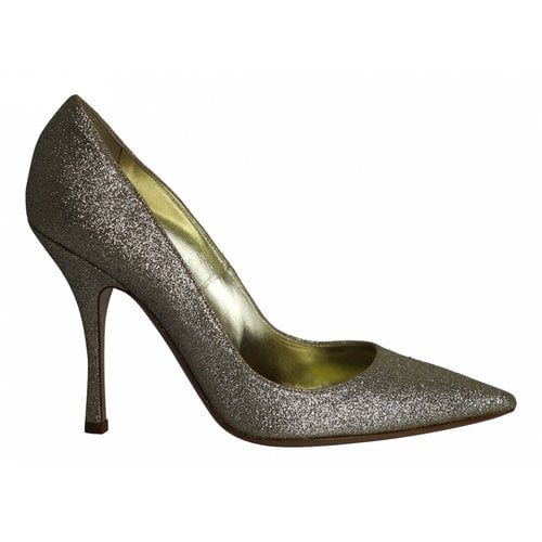 Pre-owned Dsquared2 Embellished Heels In Gold
