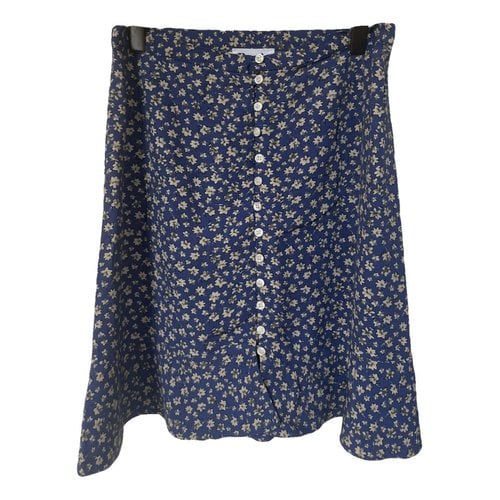 Pre-owned Rouje Mini Skirt In Blue
