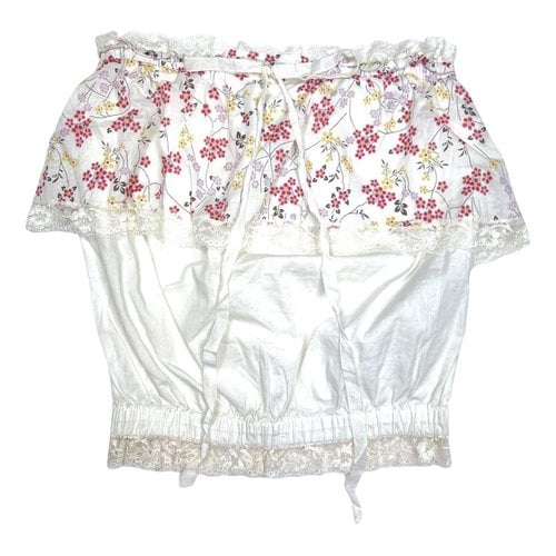 Pre-owned D&g Blouse In White
