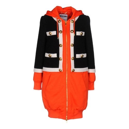 Pre-owned Moschino Coat In Multicolour