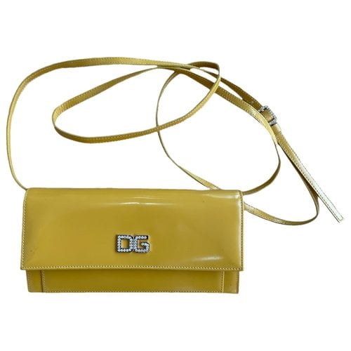Pre-owned Dolce & Gabbana Leather Crossbody Bag In Yellow