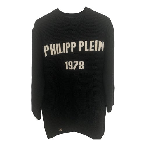 Pre-owned Philipp Plein Wool Jumper In Black