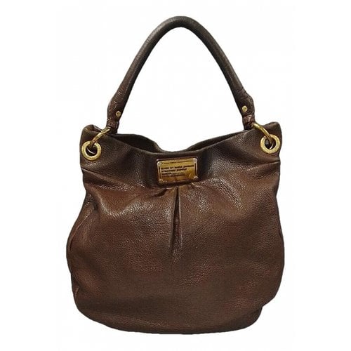 Pre-owned Marc By Marc Jacobs Too Hot To Handle Leather Handbag In Brown