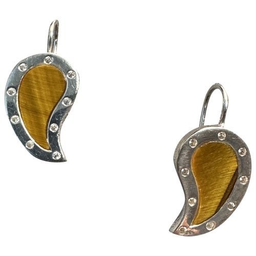Pre-owned Thomas Sabo Silver Earrings In Camel
