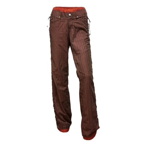Pre-owned Jean Paul Gaultier Trousers In Red