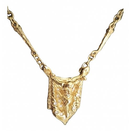 Pre-owned Salvador Dali Yellow Gold Necklace
