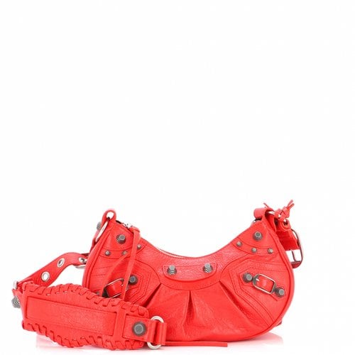 Pre-owned Balenciaga Leather Handbag In Red