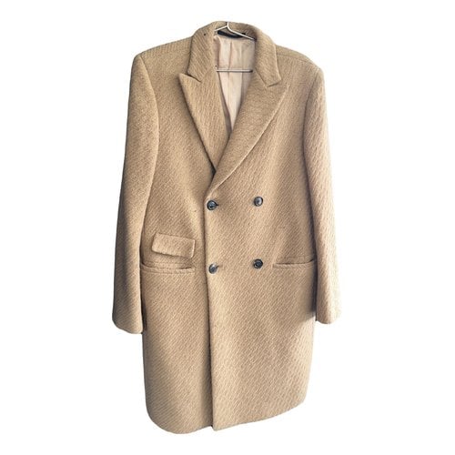 Pre-owned Mauro Grifoni Wool Coat In Beige