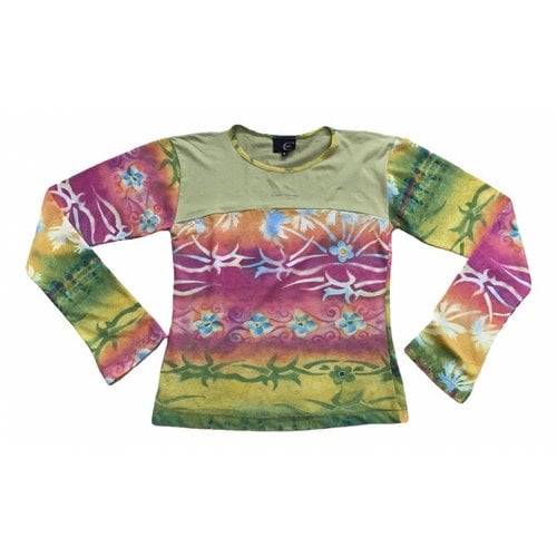 Pre-owned Just Cavalli Jersey Top In Multicolour