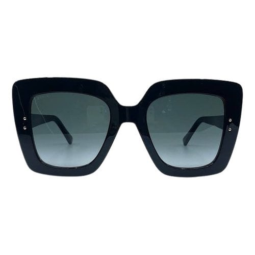 Pre-owned Jimmy Choo Oversized Sunglasses In Black