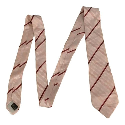Pre-owned Kansai Yamamoto Silk Tie In Pink