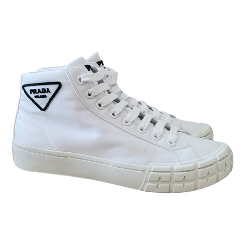 Pre-owned Prada High Trainers In White