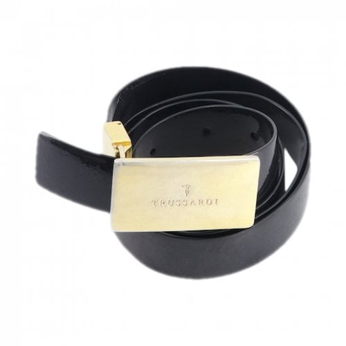 Pre-owned Trussardi Leather Belt In Black