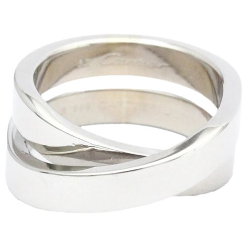 Pre-owned Cartier Paris Nouvelle Vague White Gold Ring In Silver