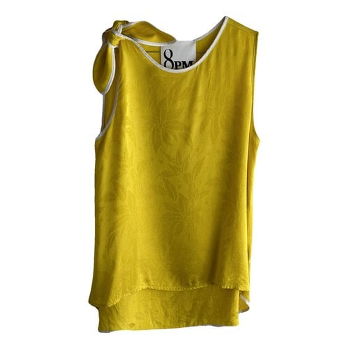 Pre-owned 8pm Silk Tunic In Yellow