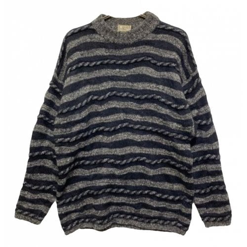 Pre-owned Versace Wool Knitwear & Sweatshirt In Grey