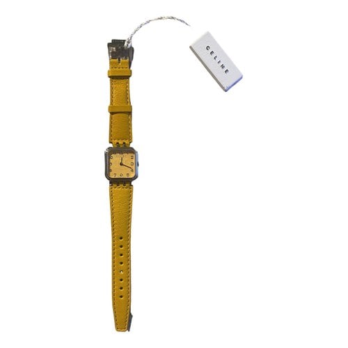 Pre-owned Celine Watch In Yellow