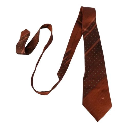 Pre-owned Pierre Balmain Tie In Brown