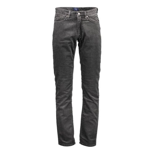 Pre-owned Gant Trousers In Grey