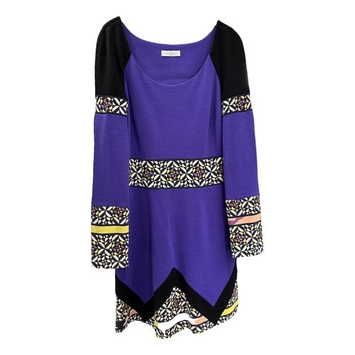 Pre-owned Emilio Pucci Wool Mid-length Dress In Purple