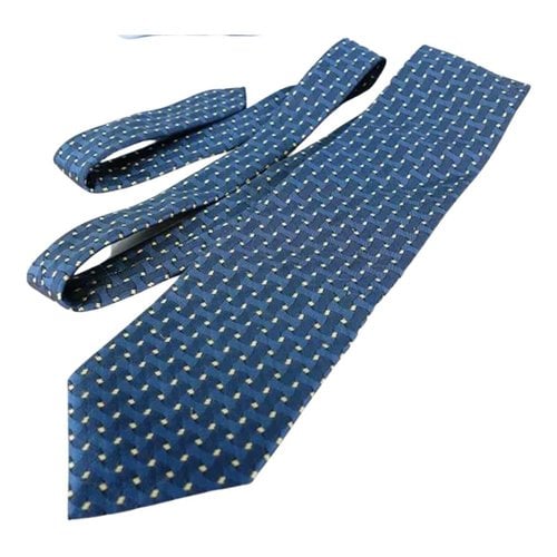 Pre-owned Roberta Di Camerino Silk Tie In Blue