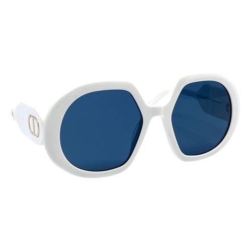 Pre-owned Dior Oversized Sunglasses In White