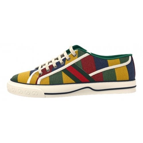 Pre-owned Gucci Tennis 1977 Fabric Low Trainers In Multicolour