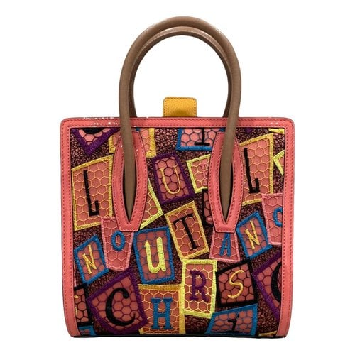 Pre-owned Christian Louboutin Paloma Leather Handbag In Multicolour